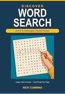 Discover Word Search: 24 Fun & Challenging Themed Puzzles cover